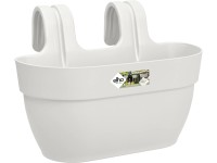 Elho Vibia Campana M balkonra rakh. virágtartó 36 cm x 24 cm x 26 cm selyemfehér