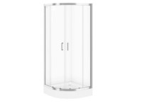 Cersanit Brasco ívestolóajtós zuhanykabin zuhanytálcával 90 króm Cersanit Brasco ívestolóajtós zuhanykabin zuhanytálcával 90 króm