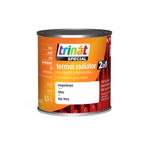 Trinát radiátor zománc, fehér, magasfényű, 0,5L.