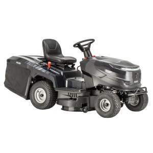Al-Ko Easy 13-86.6 M-A fűnyíró traktor hátsó kidobással és fekete üléssel.