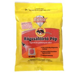 Sárga csomag t.b.t. patkányméreg patkányok és egerek ellen.