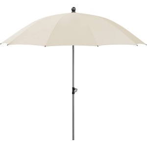 Schneider napernyő, Ø 220 cm, természetes, push-up mechanizmussal. Napernyő kertbe és erkélyre.