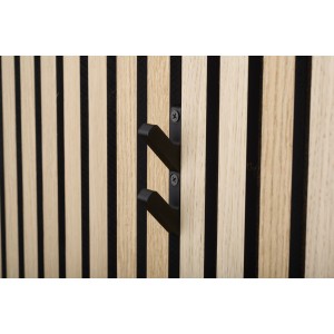Denpanels 3D akasztók, 2 db-os készlet, fekete, akusztikus panel falra szerelve.