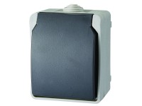 Aquatop falonkívüli 1 férőhelyes dugalj IP54 szürke Aquatop falonkívüli 1 férőhelyes dugalj IP54 szürke