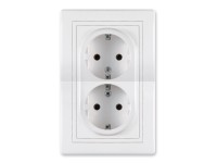 MV5 dupla földelt dugalj fehér MV5 dupla földelt dugalj fehér