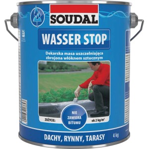 Soudal Water Stop vödör, bitumenmentes tetőszigetelő tetőkhöz, ereszcsatornákhoz és teraszokhoz.