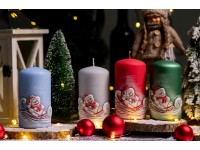 Hóemberes szürke törzsgyertya 90 mm magas