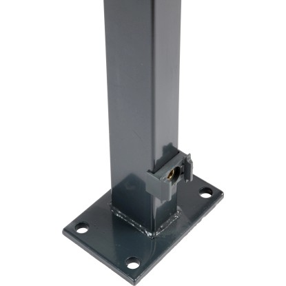 Kerítésoszlop hegesztett oszloptalppal  89 cm  antracit
