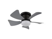 Hines LED fekete mennyezeti ventilátor lámpával 10W Hines LED fekete mennyezeti ventilátor lámpával 10W