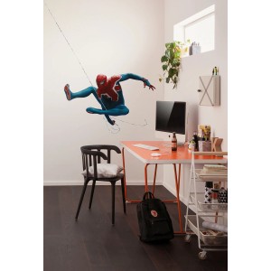 Komar Deco-Sticker Marvel Spider-Man a falon a gyerekszobában.