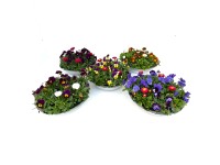 Virágos növényválogatás cinkcserépben cserépátmérő kb. 29 cm