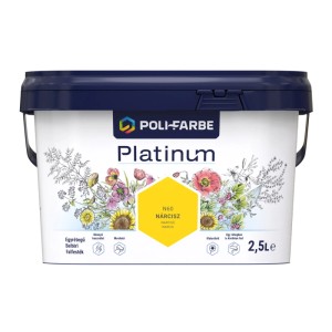 Poli - Farbe Platinum beltéri falfesték diszperziós N60 Nárcisz matt 2,5 l