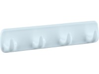 Wenko fogas 19 cm x 4,5 cm x 2,5 cm 4 akasztóval fehér