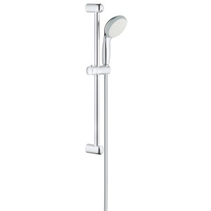Grohe QuickFix Vitalio Go 100 króm zuhanyrúd szett kézi zuhannyal és tömlővel.