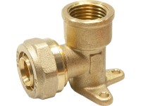 Szorítógyűrűs fali könyök 16 mm x 18,6 mm (Rp 1/2) sárgaréz Szorítógyűrűs fali könyök 16 mm x 18,6 mm (Rp 1/2) sárgaréz