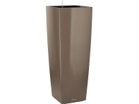 Lechuza Cubico Alto Premium oszlopkaspó 40 cm x 40 cm szürkésbarna magasfényű Lechuza Cubico Alto Premium oszlopkaspó 40 cm x 40 cm szürkésbarna magasfényű
