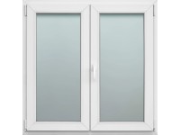 PVC ablak fehér 118 cm x 148 cm kfny-b/ny 2-szárny 3-rétegű üveg PVC ablak fehér 118 cm x 148 cm kfny-b/ny 2-szárny 3-rétegű üveg