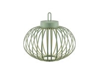 Just Light akkumulátoros LED-es függőlámpa Akuba zöld 33 cm x 36 cm átmérő