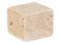 Travertin térkő fűrészelt antikolt 10 cm x 10 cm x 8 cm Noce