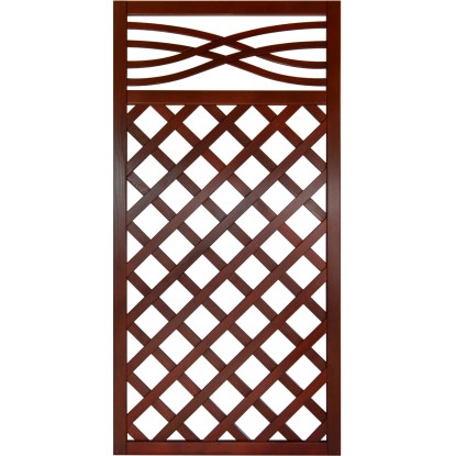 Malaga rácsos kerítéselem 180 cm x 90 cm barna