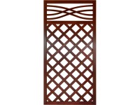 Malaga rácsos kerítéselem 180 cm x 90 cm barna Malaga rácsos kerítéselem 180 cm x 90 cm barna