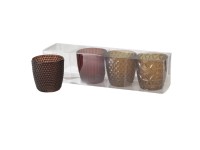 Boltze Home Marilu mécsestartó 4 darabos készlet 8 cm x 8 cm többszínű