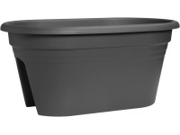 Florus Mediterran 2-Way korlátra rakható virágcserép 50 cm antracit