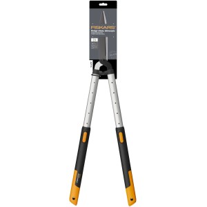 Fiskars SmartFit HS86 teleszkópos sövénynyíró acélpengékkel és állítható fogantyúkkal.