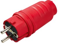 Védőérintkezős dugós csatlakozó gumi piros Védőérintkezős dugós csatlakozó gumi piros