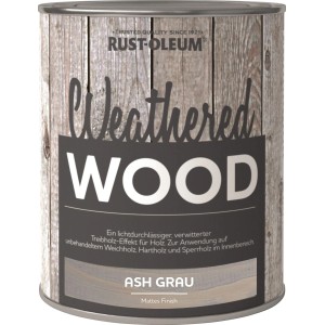 Rust-Oleum Weathered Wood Ash Grey, 750ml-es effektfesték a fa erezetének kiemelésére.