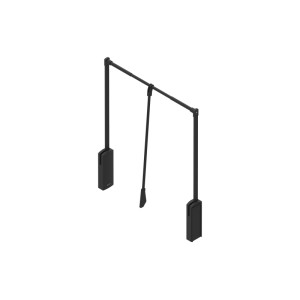 Rejs Teleszkópos ruhatartó Lifter Plus 66-89 cm fekete