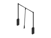 Rejs Teleszkópos ruhatartó Lifter Plus 66-89 cm fekete