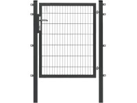 Floraworld egysz. kapu Premium kétr. hálós kerítésp. antracit 140 cm x 120 cm