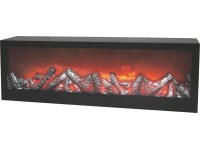 LED kandalló fekete 63 cm x 12 cm x 21,5 cm