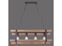 Just Light. Edith függőlámpa fa-natúr 4 x E27/ 40 W