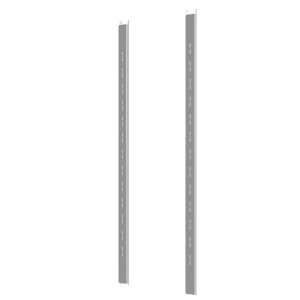Két 6x177 cm-es horganyzott acél polctartó Premium System kerti házakhoz.