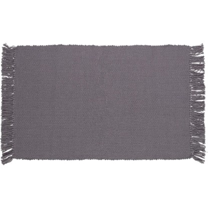 OBI pamut szőnyeg egyszínű 50 cm x 80 cm sötétszürke