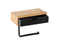 WENKO Bambusa WC-papír tartó fiókkal bambusz WENKO Bambusa WC-papír tartó fiókkal bambusz