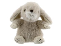 Plüss nyúl 13 cm x 10 cm x 14,5 cm szürke