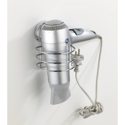 Wenko Static Loc Plus acél hajszárító-tartó króm 14 cm x 13 cm x 11 cm