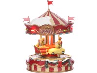 Luville Collections LED-es körhinta 13 cm x 13 cm x 17,5 cm piros