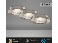 Briloner süllyesztett LED-es lámpa készlet 400 lm 3000 K matt nikkel