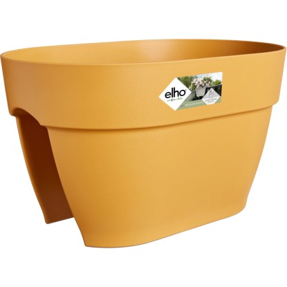 Elho Vibia Campana korlát virágcserép 39 cm x 26 cm x 22 cm mézsárga