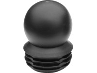 Műanyag cölöpsapka mélyfekete gömb alakú kerek cölöpökhöz 34 mm