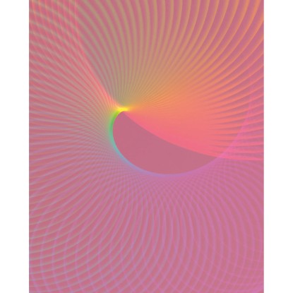 Komar fátyoltapéta Frequenz 250 cm x 250 cm rózsaszín