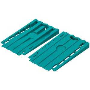 Wolfcraft univerzális ékek, 30 darab, türkiz, laminált és parkettához, 2 az 1-ben funkcióval.