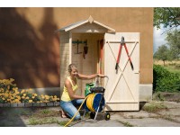 Weka balkon- és teraszszekrény nyeregtetővel méret: 1 natúr 83 cm x 85 cm