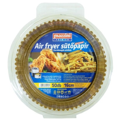MAZZINI PREMIUM Air Fryer Sütőpapír kerek 16 cm 50 db