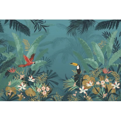 Komar nemszőtt fotótapéta Enchanted Jungle 368 cm x 248 cm