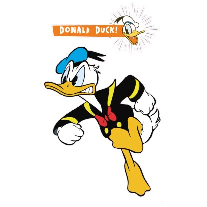 Komar öntapadó nemszőtt fotótapéta Donald angry XXL 127 cm x 200 cm